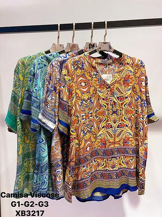 Blusa manga curta plus size