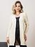 Cardigan de tricot com detalha cores sortidas