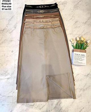 Saia sarja plus size importada