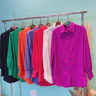 Camisa de botoes manga longa